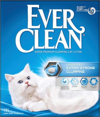 Ever Clean Klumpendes Katzenstreu extra stark klumpendes Katzenstreu, unparfümiert 10L