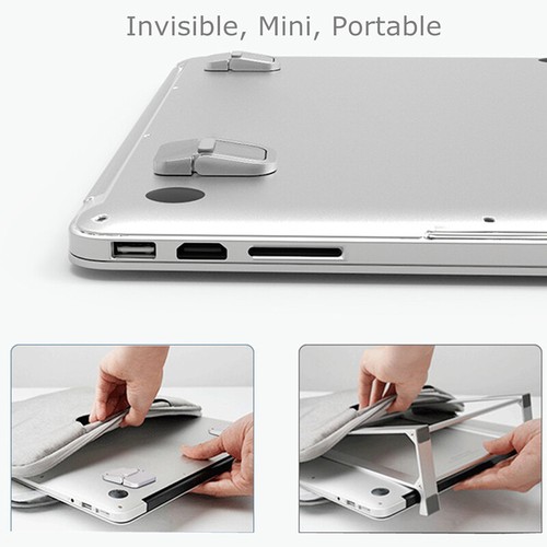 Laptop Stand Mini Portable Holder Foldable Nvisible For Macbook Notebook Br BIBI - Photo 4/16