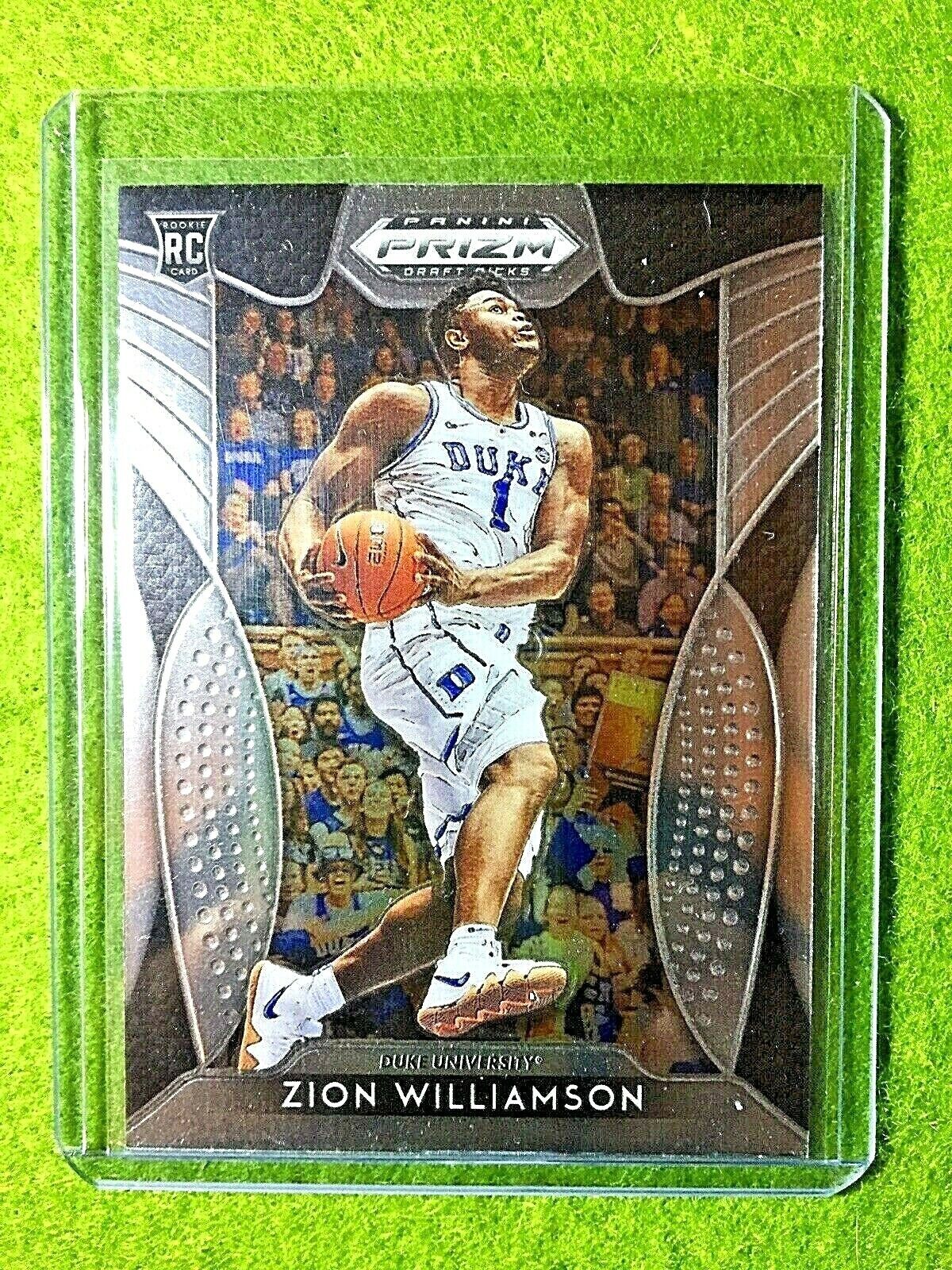 ZION WILLIAMSON ROOKIE CARD PANINI PRIZM RC PELICANS 2019 DUKE