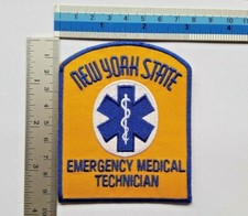 new york state emergency medical technician Iron Sew On Patch Embroidered Badge