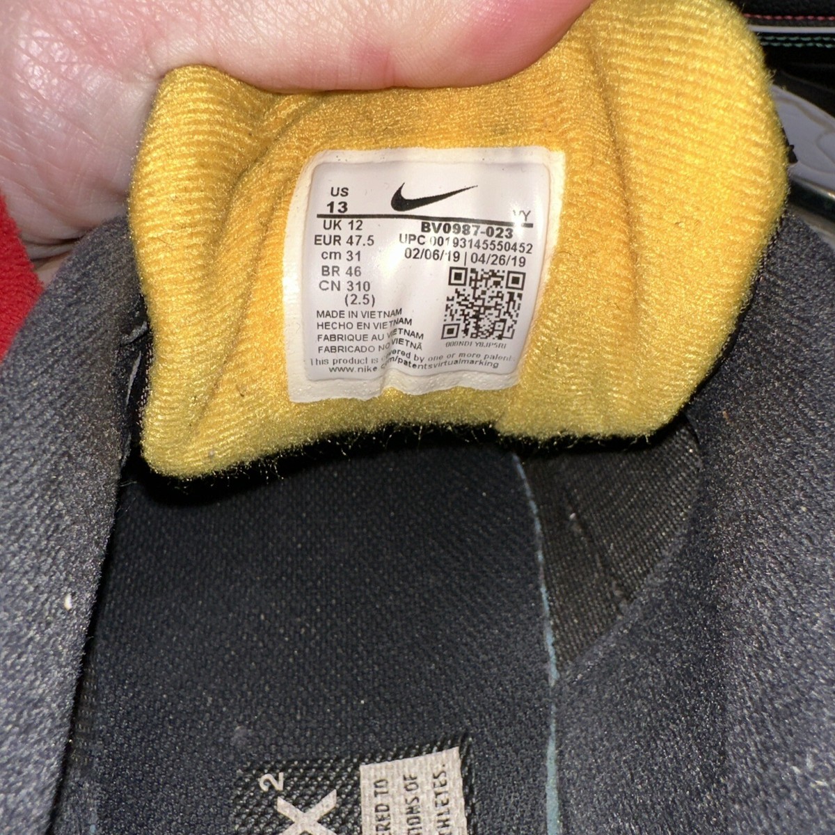 Size 13 - Nike Air Max 1 SE Windbreaker 2019 - Bv0987 023 !!!VGC!!? Nike Air Max 95 Windbreaker Black Multicolor Rainbow AJ2018  main image 3