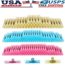 100-400X Heat Shrink Butt Wire Splice Seal Connectors Crimp Terminals 16-14 AWG