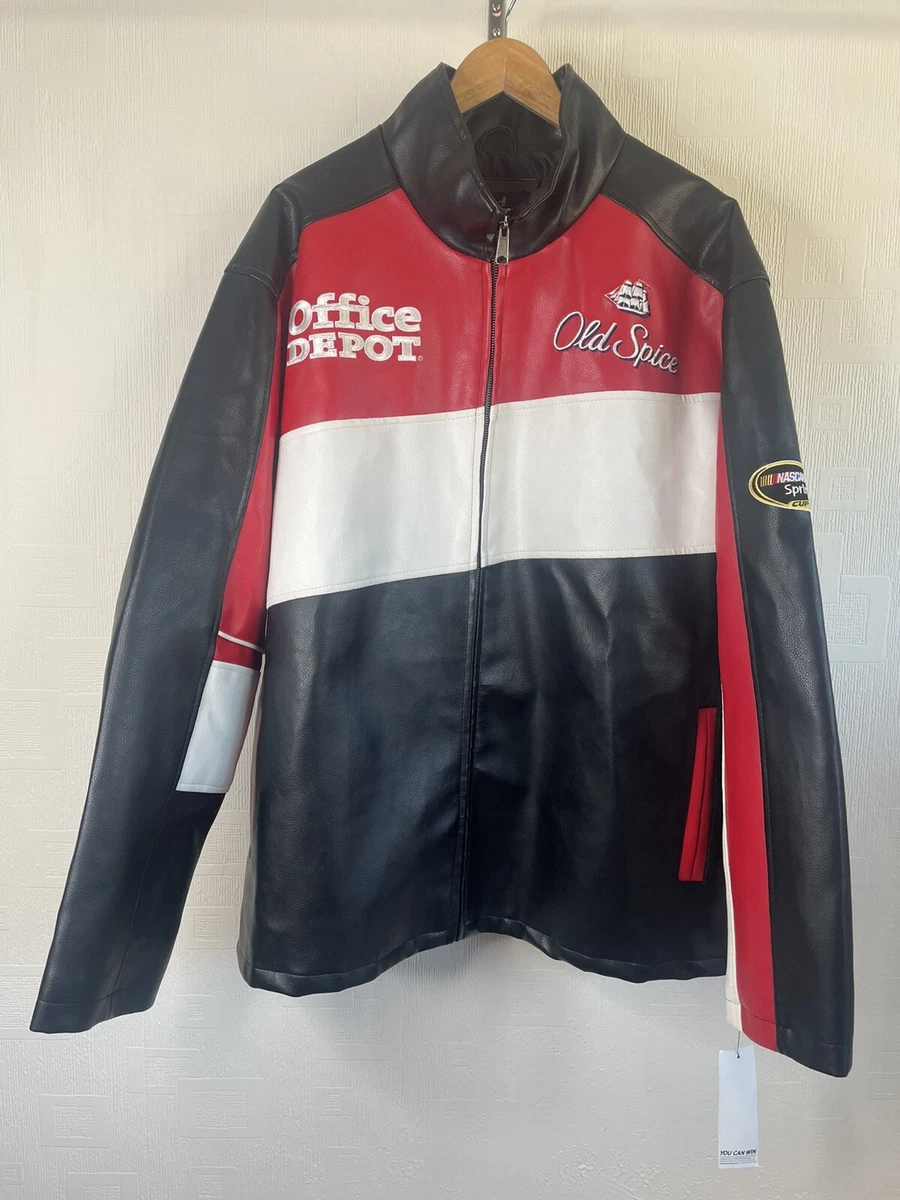 Nascar Leather Jacket Tony Stewart 14 New XXL Wilsons Sprint Cup Old Spice