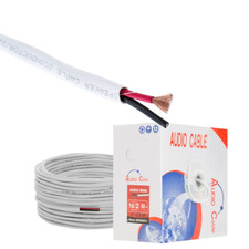 18/2 AWG Speaker Cable CL2 Audio Wire Indoor Low Voltage LED 50/100/250/500ft