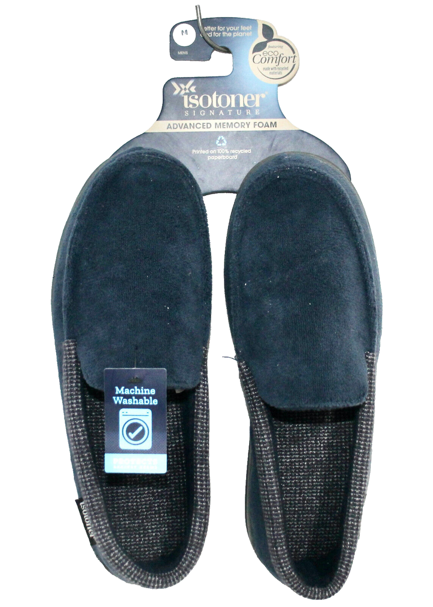 Isotoner Men\'s Navy Signature Advanced Memory Foam Loafers Sz Mid 8-9 Isotoner Signature Memory Foam Indoor/Outdoor Men main image 2