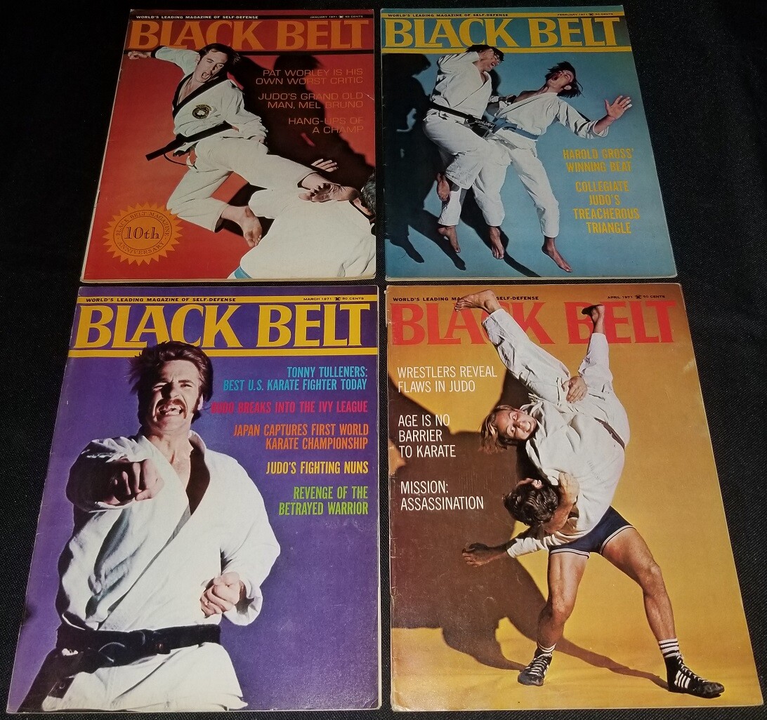 Black Belt magazine lot of 8 issues 1971 Karate Judo Aikido martial