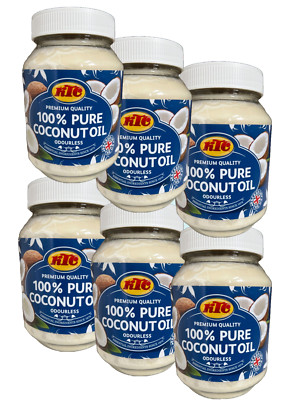 Kokosöl Kokosnussöl Coconut Oil 6x500ml Vegan 100% KTC Massageöl Kocken Becken