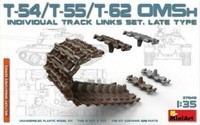 T-54/T-55/T-62 Omsh Individual Track Links Set.Late Type 1:3 5 Plastic Modell