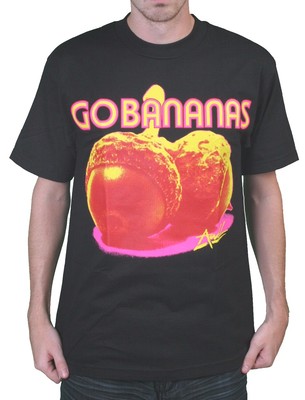 DTA Rogue Status Mens Black Go Bananas Nuts T-Shirt NWT