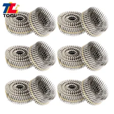 3600-Pcs 1-1/2" × 0.09" 15 Degree Wire Coil Stainless Steel Siding Nails