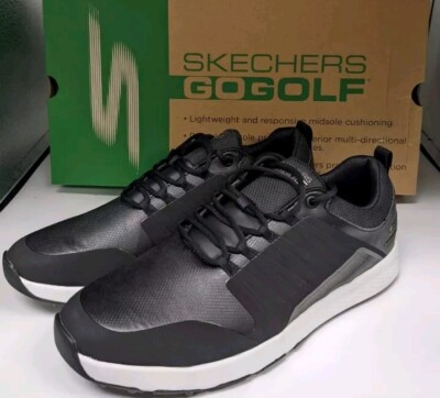 Skechers Men's Black White Go Golf Elite Victory Spikeless Golf