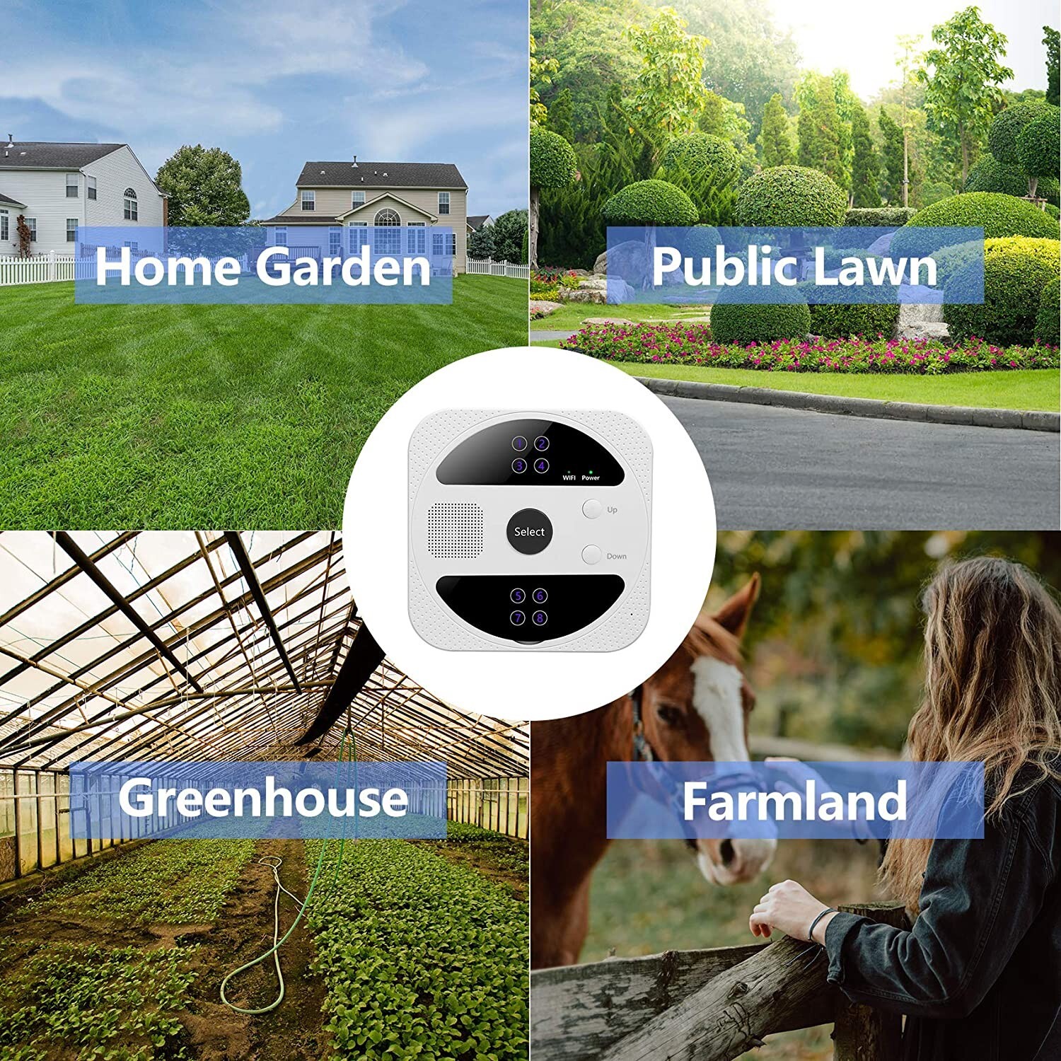 Sprinker Remote WiFi Smart Sprinkler Controller, Remote Access Watering Sprinkler ...