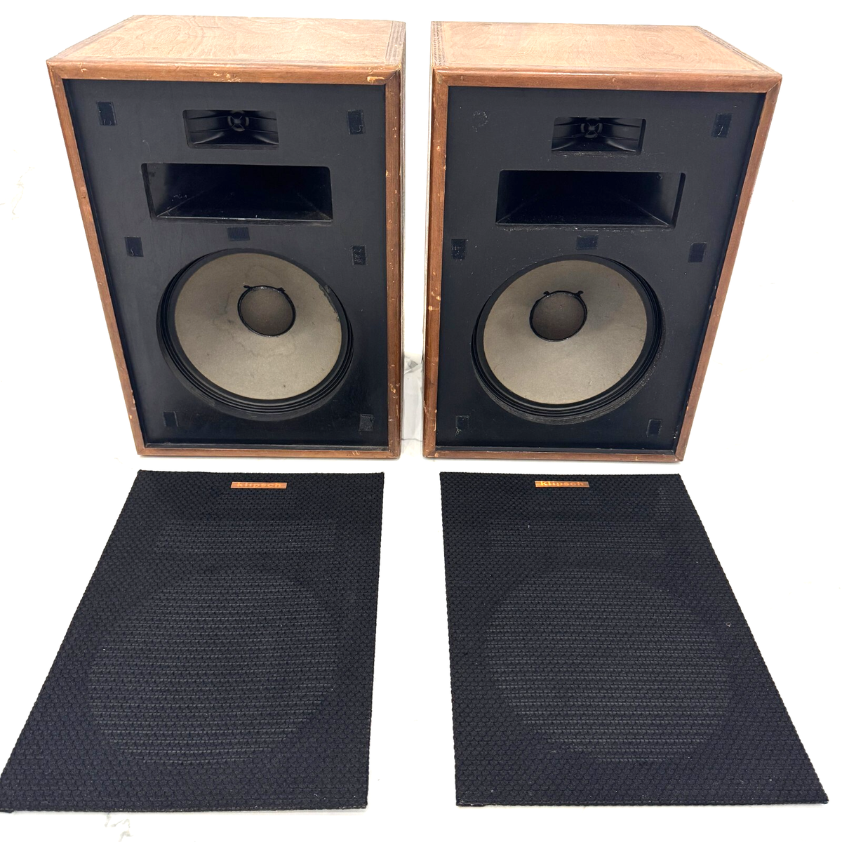 Vintage Pair of Rare Klipsch Heresy Loud Speaker System Video