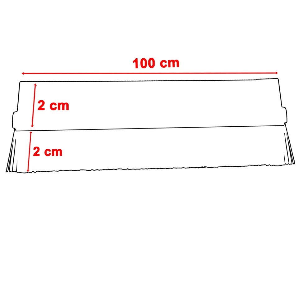 Türbodendichtung Selbstklebend Gummidichtung Bürstendichtung Streifenbürste 1m - Bild 2 von 2
