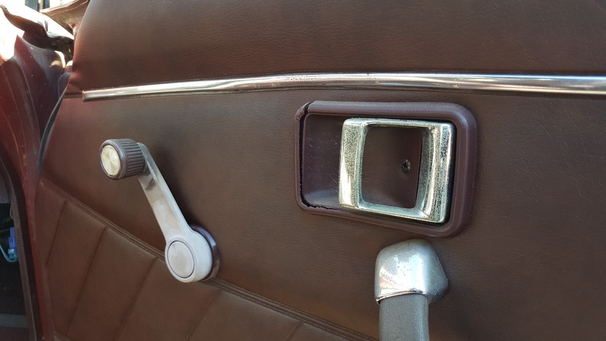 Door Panel interior card passenger right Mazda RX7 1980 PANEL ONLY