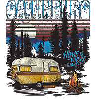 ALTRA T Shirt dalla S alla 2XL 3XL CAMPEGGIO GATLINBERG camper adulto