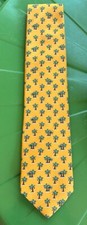 Brooks Brothers Golden Palm Tree Neck Tie Pure Silk Made in USA New With Tag
