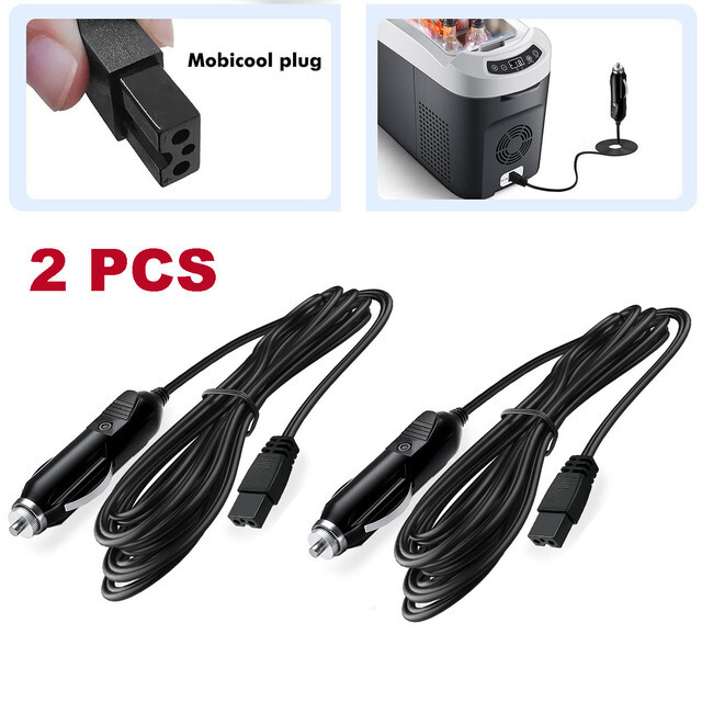 cool box cigarette lighter Power Cord Plug In Cooler Portable Power Wire Auto Universal Pin Connection Cigarette 2m 12/24V Lead Cable Plug