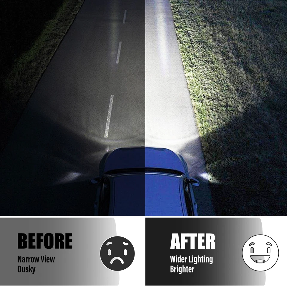 For Chevy Silverado 1500 2500 Avalanche 2003-07 Headlights Bumper Lamps LED DRL Foto 3 de 4