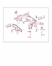 MERCEDES SL350 R230 3.7 PETROL AUTO 2003 REAR SUBFRAME