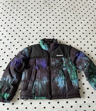 Timberland Puffer Jacket Women's Size S Full Zip New Polyester Fill Logo