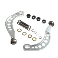 Adjustable Rear Camber Control Arms Kit Jdm For 06-15 Honda Civic Lx Hf Silver