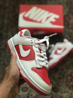 Nike Dunk Low Gs Universidad Rojo/Campeonato Rojo Blanco Talla 2021 UK 4.5  nos 5Y | eBay