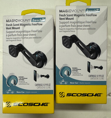2/$18.99 Scosche Magicmount Fresh Scent Magnetic FreeFlow Vent Mount(MMVP2FR)