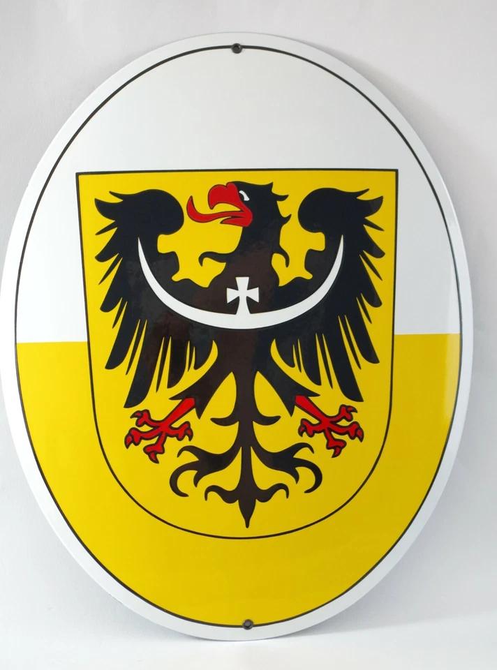 Emailschild WAPPEN SCHLESIENS 40x50 cm Schlesischer Adler | Wappentier - Bild 4 von 4