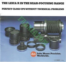 Vintage Leica R-System Information Booklet - 15 pages
