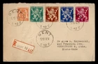 DR WHO 1948 BELGIUM FDC? COMBO REGISTERED GENT TO USA M81888