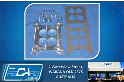 Adapter plate fits new Holley to old V8 Carter WFBC & Rochester 4 jet manifolds