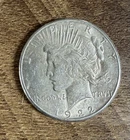 New Listing1922 Peace Dollar 90% SILVER Circulated 0.7734 Troy Ounces SILVER content