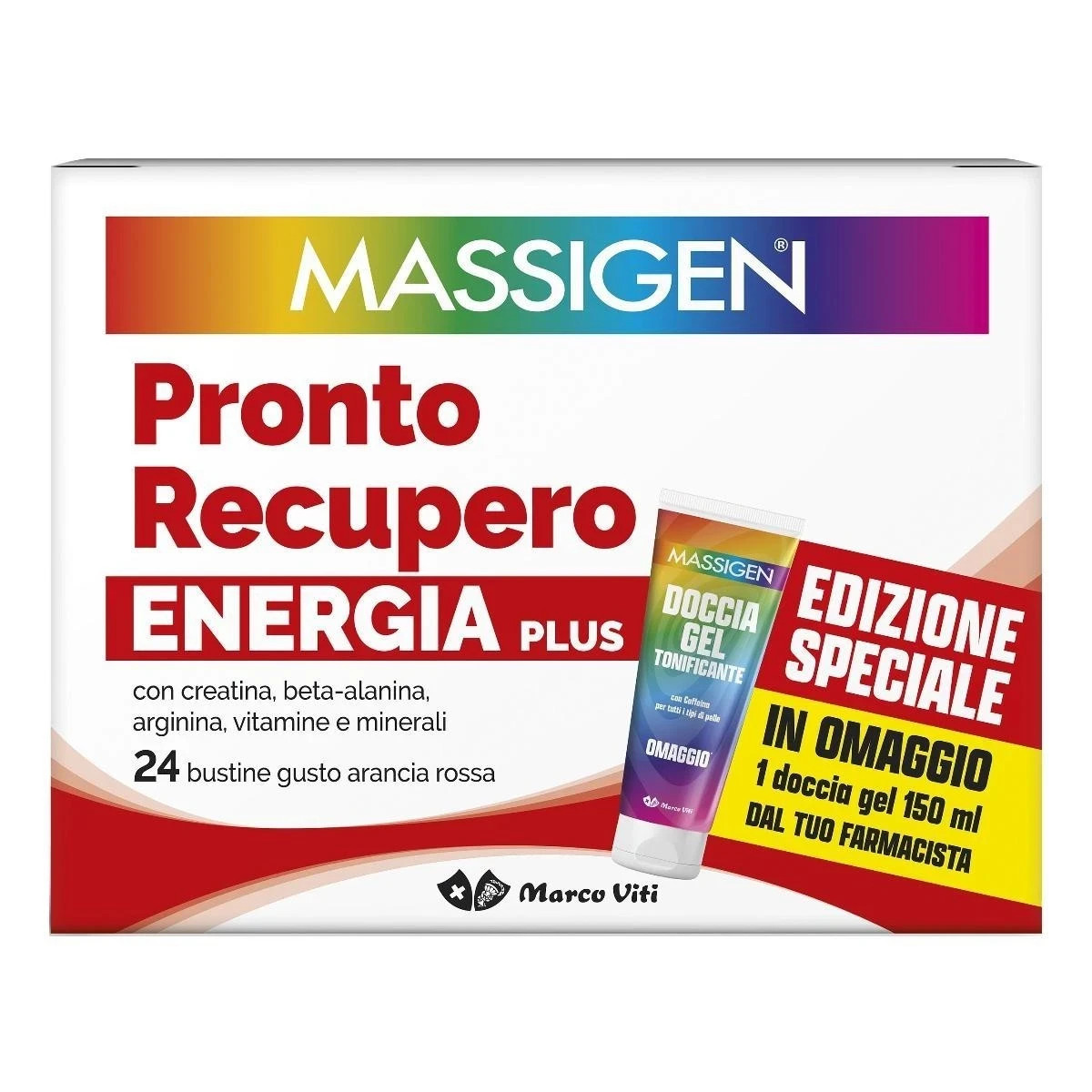 Offerta Massigen Pronto Recupero Plus: 96 Buste per la Vitalità
