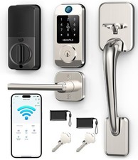 WiFi Front Door Lock Set with Handle Keyless Entry Digital Keypad Smart Deadbolt