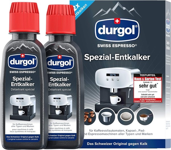 Durgol Swiss Espresso Entkalker 2X125Ml FüR Kaffeevollautomaten & Espressomaschi-image