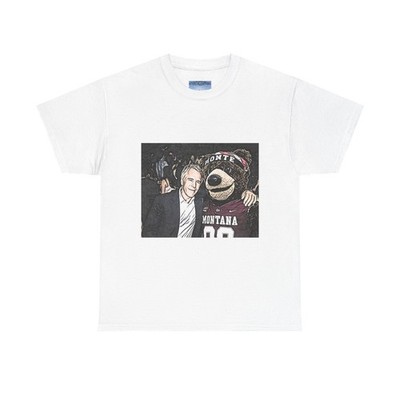 Jeff Epstein Griz Fan Graphic Print Short Sleeve Unisex Tee Shirt Heavy Cotton