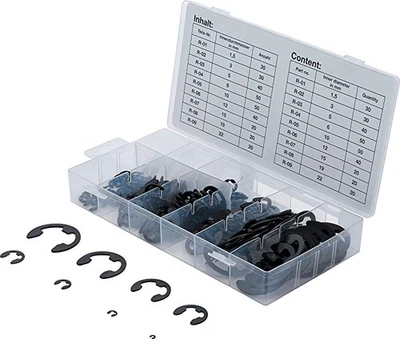 ASSORTIMENT DE CIRCLIPS TYPE E de 1.5 à 22 mm - Photo 1/2