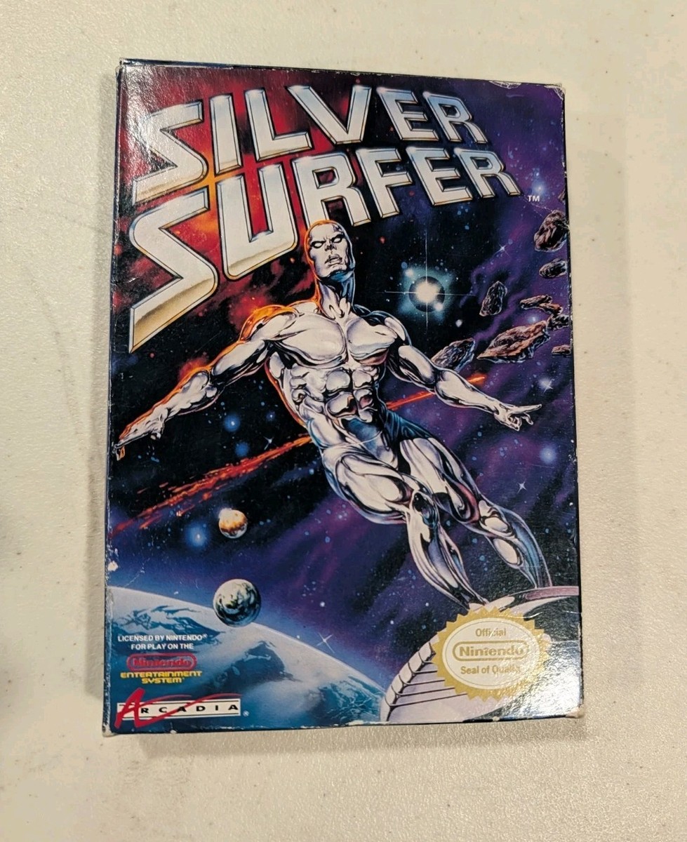 Silver Surfer Game And Box - No Manual - NES Nintendo - Tested | eBay