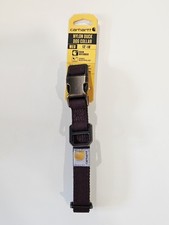   New Carhartt Nylon Duck Dog Collar Med Maroon Color Repels Water