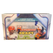 2022 Bowman Draft Baseball Factory Sealed Hobby Jumbo Box - 3 AUTO - Holliday