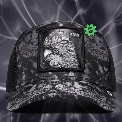 Goorin Bros Gray Matter Brain Fresh Friday Drop Trucker Hat NEW WITH TAGS IN BOX - Image 1 of 4
