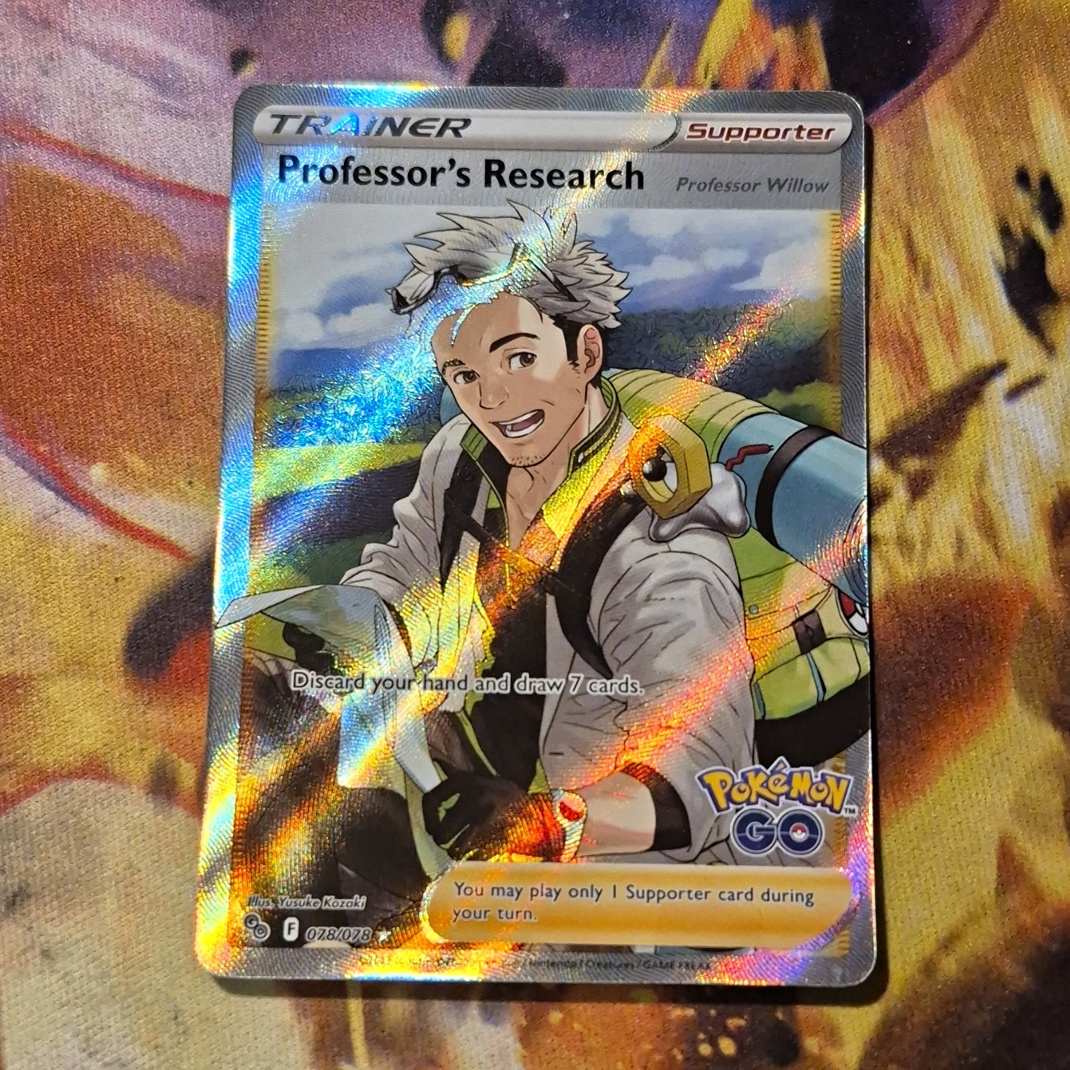 Professor's Research [Professor Willow] - Pokémon GO 078/078 Ultra Rare Holo EN