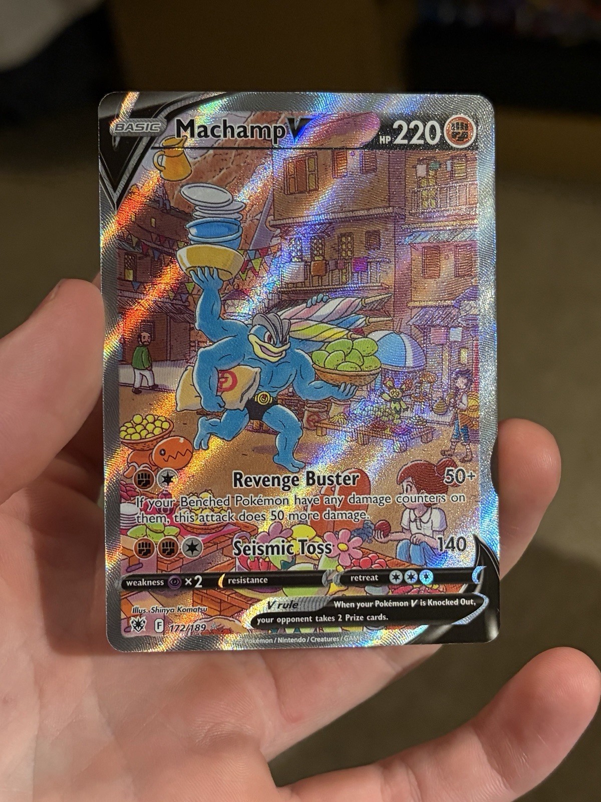 Machamp V Alt Art 172/189 Astral Radiance Pokemon Near Mint