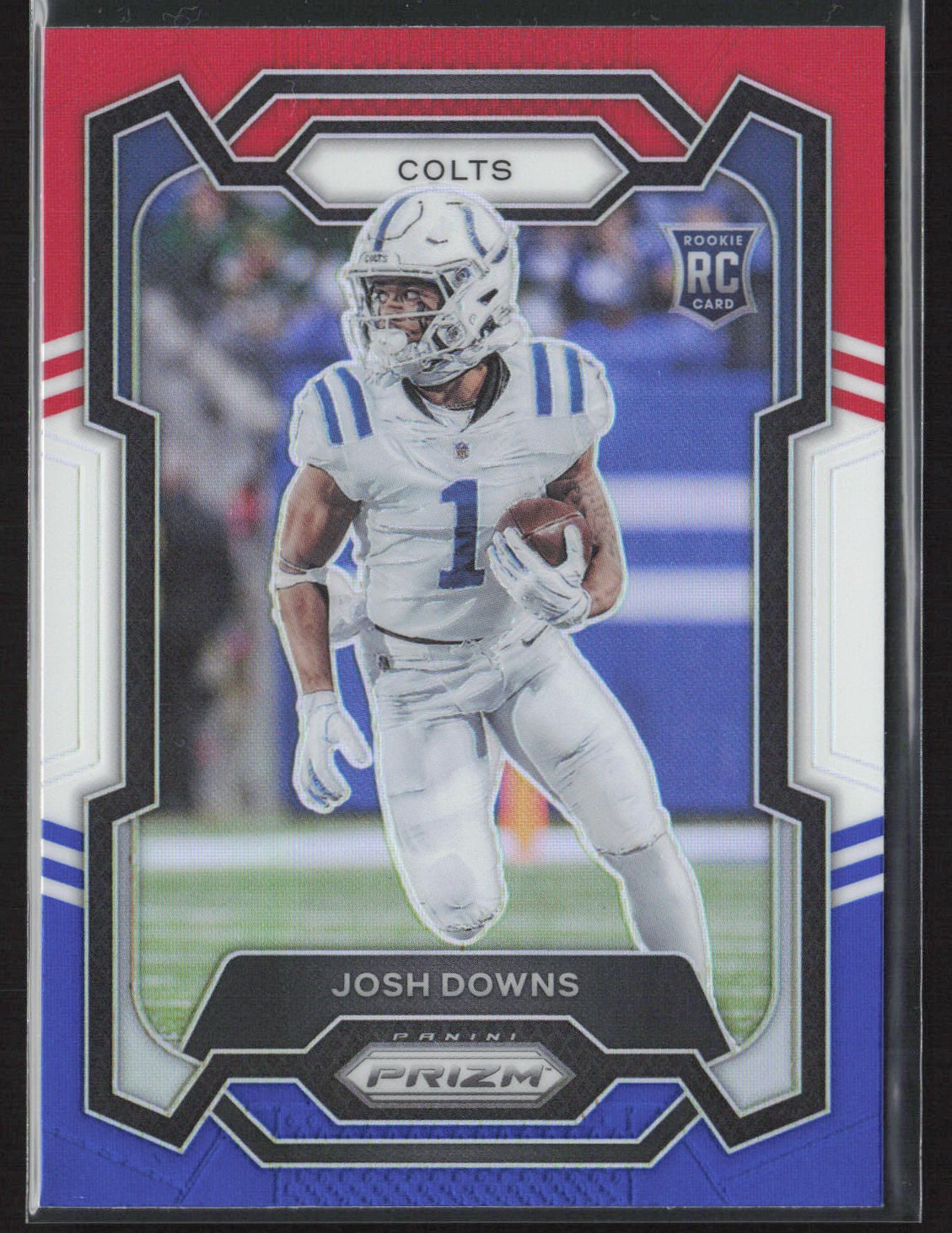 2023 Panini Prizm #345 Josh Downs Red White Blue Prizm Rookie RC Colts
