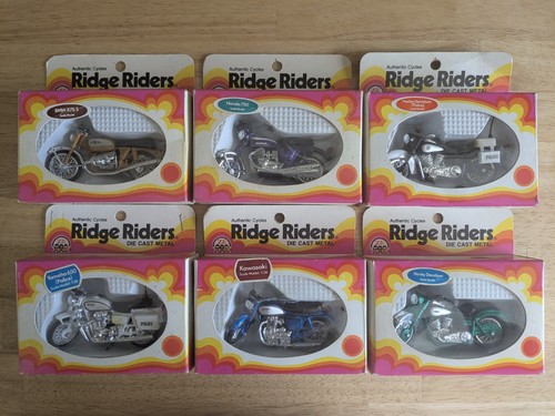1974 Zee Toy Harley Davidson BMW Kawasaki Honda Yamaha Police Motorcycle DieCast