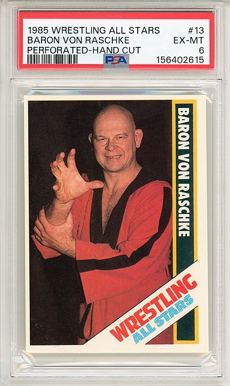 Baron Von Raschke #13 Wrestling Cards 1985 Wrestling All Stars trading card — raw and PSA graded price guide