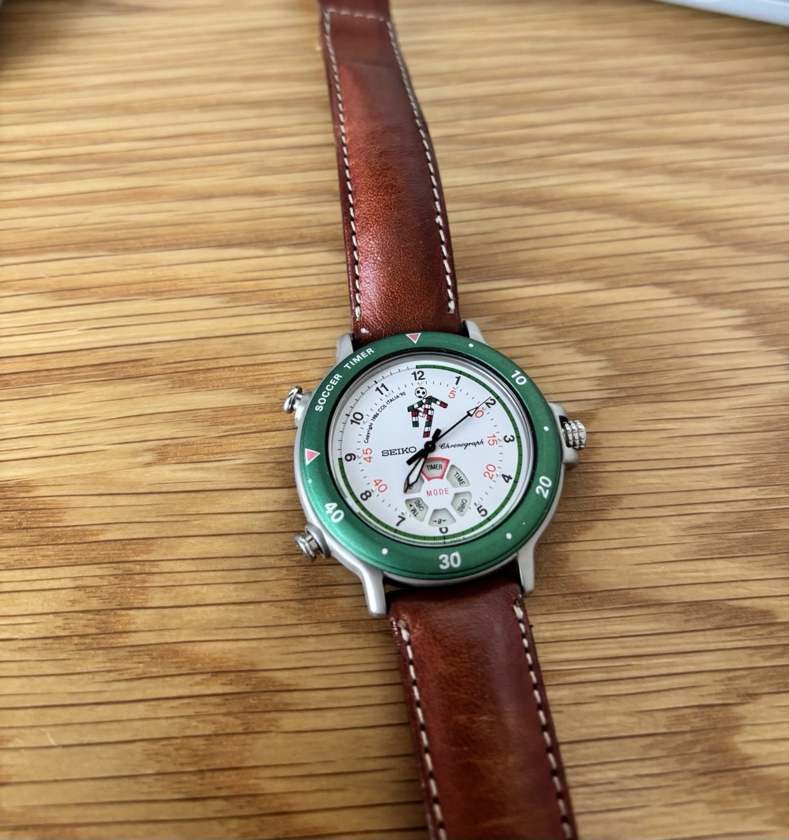 Seiko 8m32 6010 Seiko Soccer Timer 67-50】1円〜 SEIKO セイコー FC