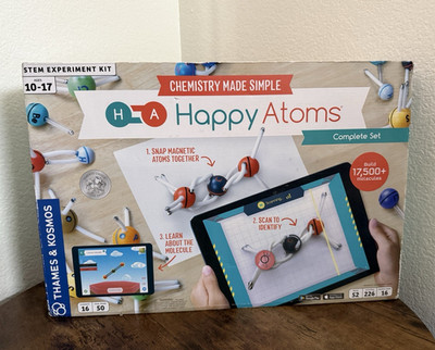 Thames & Kosmos Happy Atoms Chemistry Made Simple Complete Set 50 Atoms
