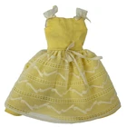 Vintage Barbie Skipper Flower Girl Yellow Dress 1904 Mattel TLC